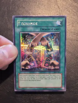 Yu-Gi-Oh! PRISMATIC SECRET RARE HOLO CARD EXCHANGE EDS-001 VLP/LP - Image 3