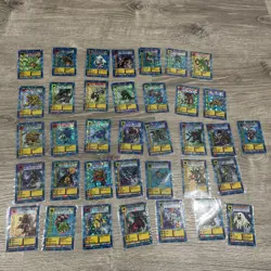 Vintage Vtg 1999 Bandai Digimon Toei Animation Saber Leomon 36 Prism Cards Lot - Image 1