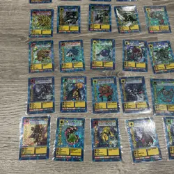 Vintage Vtg 1999 Bandai Digimon Toei Animation Saber Leomon 36 Prism Cards Lot - Image 2