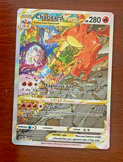 2022 Pokemon Charizard VSTAR SWSH262 Holo Black Star Promo Card Sword & Shield - Image 1