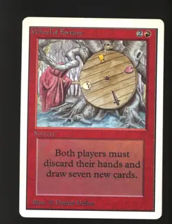 Magic MTG Unlimited Wheel of Fortune MODERATELY PLAYED MP - Image 1