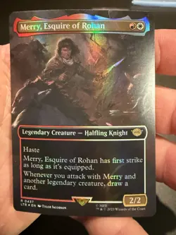 Merry, Esquire of Rohan (Borderless Foil) Lord of the Rings 437 NM - Image 1