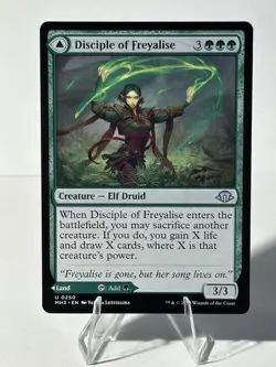 MTG Disciple Of Freyalise/Garden Of Freyalise U 250 NM - Modern Horizons 3 - Image 1