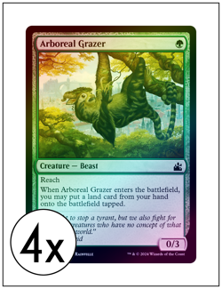 4x Arboreal Grazer, Foil, Magic the Gathering, MTG NM - Image 1