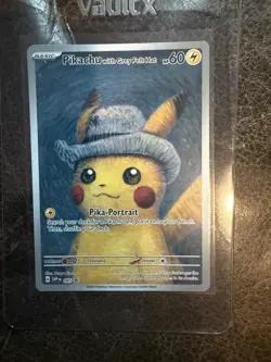 Pikachu with Gray Felt Hat Van Gogh Promo SVP #085 Pokemon (NM - Grade Ready) - Image 1