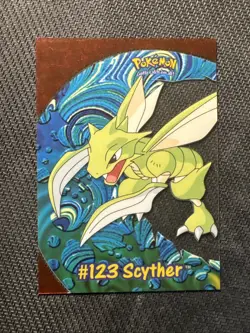 2000 Topps Pokemon TV #123 Scyther Foil Series 3 - Image 1