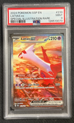 2024 Pokemon Latias ex Special Illustration Rare 239/191 PSA 9 MINT - Image 1