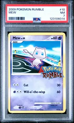 2009 POKEMON RUMBLE #10 MEW PSA 7 - Image 1