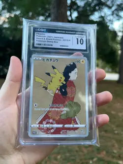 Pokemon Pikachu P.M. Stamp Box Japanese Full Art Promo 227/S-p CGC 10 - Image 3