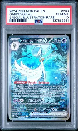 2024 POKEMON PAF EN-PALDEAN FATES SPECIAL ILLUSTRATION RARE GARDEVOIR EX PSA 10 - Image 1