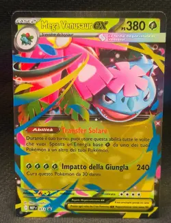 Carta MEGA VENUSAUR Ex Promo 013 Ita Near Mint Pokemon RAW Collection - Image 1