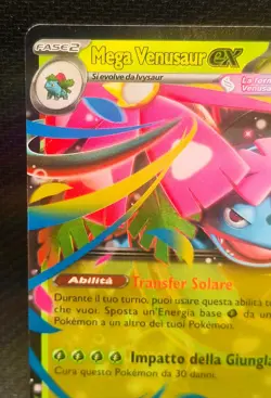 Carta MEGA VENUSAUR Ex Promo 013 Ita Near Mint Pokemon RAW Collection - Image 2