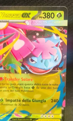 Carta MEGA VENUSAUR Ex Promo 013 Ita Near Mint Pokemon RAW Collection - Image 3