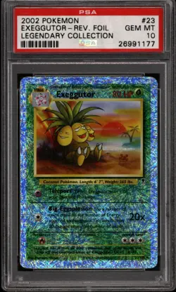 Pokemon Legendary Collection Reverse Holo Foil Exeggutor 23/110 PSA 10 GEM MINT - Image 1
