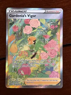 Pokemon Crown Zenith Gardenia’s Vigor GG61/GG70 Galarian Gallery Holo Rare - Image 1