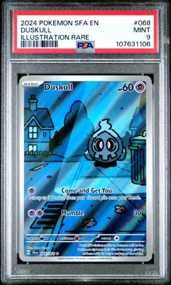 PSA 9 Duskull #068 Illustration Rare EN-Shrouded Fable 2024 Pokemon Sfa - Image 1