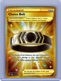 Choice Belt Gold Secret Rare Holo 211/189 Pokemon Astral Radiance - Image 1