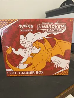 Pokemon TCG Factory Sealed Sun & Moon Unbroken Bonds Elite Trainer Box - Image 1