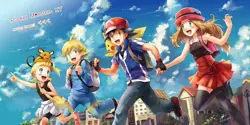 Pokemon anime pok mon pikachu satoshi serena Pad Gaming Mat Desk - Image 1