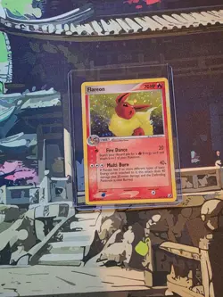 Flareon Pokemon TCG 5/115 EX Unseen Forces Holo Moderately Played - Image 1