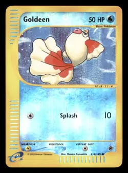 Lightly Played Goldeen 111/165 Reverse Holo Expedition Base Set Common - Image 1