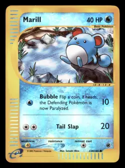 Lightly Played Marill 120/165 Reverse Holo Expedition Base Set Common - Image 1