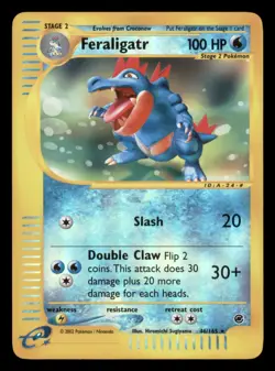 Lightly Played Feraligatr 46/165 Reverse Holo Expedition Base Set Rare - Image 1