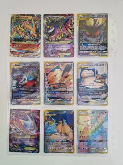 Pokemon GX Tag Team Holo Bundle (9 Cards) Charizard & Gengar (PRXY Fan Display) - Image 1