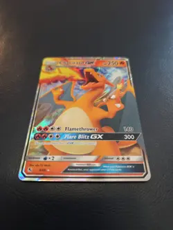 Pokemon TCG Charizard GX Hidden Fates Holo Ultra Rare Card 9/68 NM Condition - Image 2