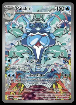 Pokemon Cards Palafin 200/197 Obsidian Flames Illustration Rare NM - Image 1