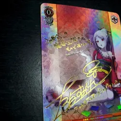 DIY Weiss Schwarz Shalltear BloodFallen Overlord OVL/SE51-SP SP Signed Card TCG - Image 3
