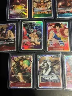 One Piece LOT 10 Cards ALL SR and ALL IN TOP LOADERS - Image 4