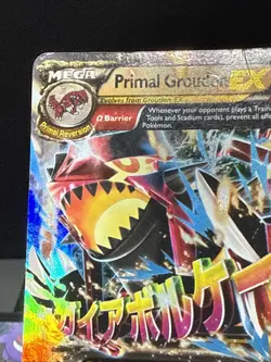 Pokemon Card Primal Groudon EX 86/160 Full Art Ultra Rare XY Primal Clash Played - Image 3