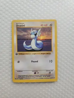 Pokemon TCG Dratini Base Set, Shadowless 1st Edition Card 26/102 - Image 1