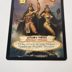 Hyborian Gates CCG TCG Atums Twins Promo Card By Cardz Boris Vallejo 1995 Rare - Image 2