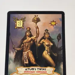 Hyborian Gates CCG TCG Atums Twins Promo Card By Cardz Boris Vallejo 1995 Rare - Image 3