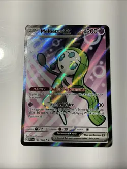 Meloetta EX 159/086 SV: Black Bolt Full Art Pokemon Card Pokemon TCG - Image 1