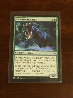 Magic the Gathering Amonkhet Defiant Greatmaw - Image 1