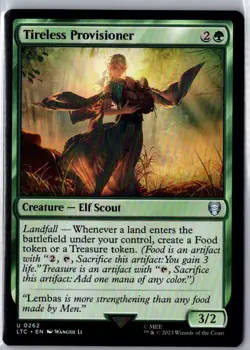 TIRELESS PROVISIONER 262 COMMANDER: LORD OF THE RINGS MAGIC: THE GATHERING NM - Image 1