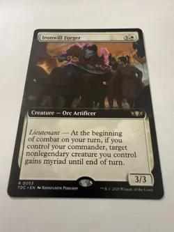 Ironwill Forger (Extended Art) Commander: Tarkir: Dragonstorm Regular - Image 1