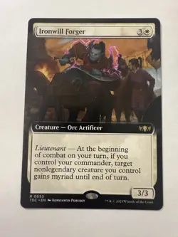 Ironwill Forger (Extended Art) Commander: Tarkir: Dragonstorm Regular - Image 2