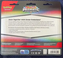 Pokemon Prismatic Evolutions Tech Sticker Collection Pack Sylveon - Image 2