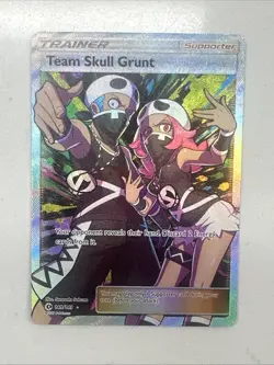 Pokemon TCG Team Skull Grunt 149/149 Sun And Moon Base Set Trainer Card - Image 4