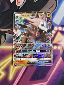 Lycanroc GX - SM14 - Pokemon Sun & Moon Promo Ultra Rare Card LP+ - Image 1
