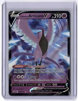 Galarian Articuno V 058/198 Ultra Rare Holo NM Pokemon SWSH06: Chilling Reign - Image 1