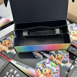 Pokemon TCG Lot Of 34 EMPTY Prismatic Evolutions Surprise Deck Boxes - Image 3