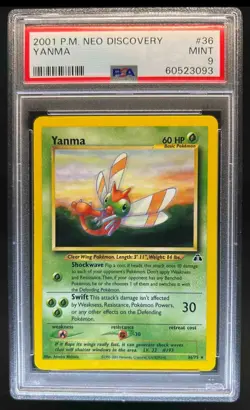 2001 Pokemon Neo Discovery Yanma #36/75 PSA 9 - Image 1