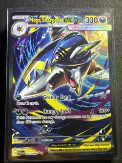 Mega Sharpedo ex 127/094 Special Illustration SIR - Pokemon Phantasmal Flames - Image 1
