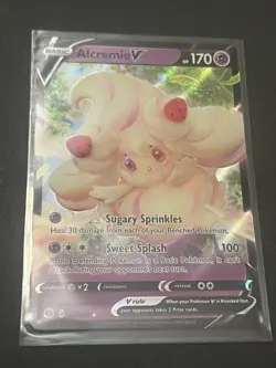 Alcremie V 022/073 Champion's Path Ext. Art Ultra Rare Holo Pokemon TCG - Image 1