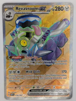 Revavroom ex 216/197 Pokemon TCG S&V Obsidian Flames Full Art Ultra Rare NM - Image 1